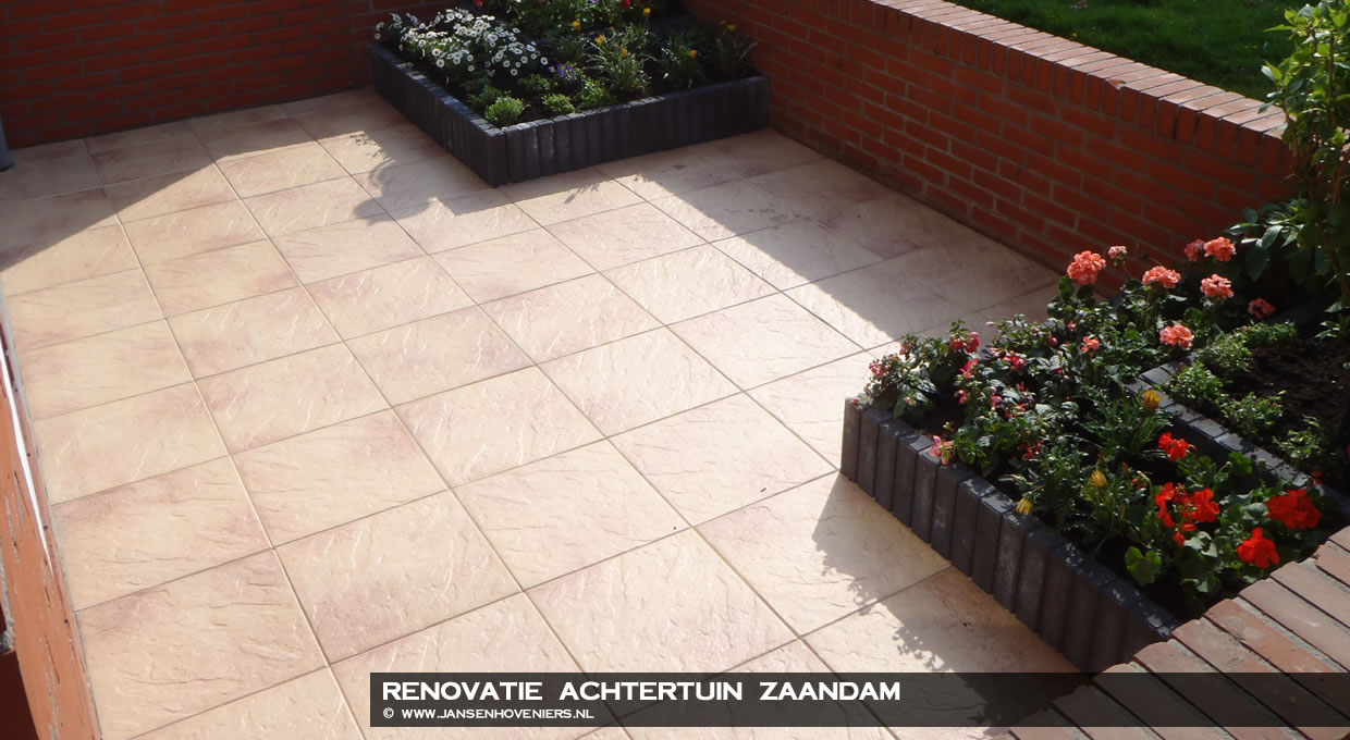 Renovatie achtertuin Zaandam