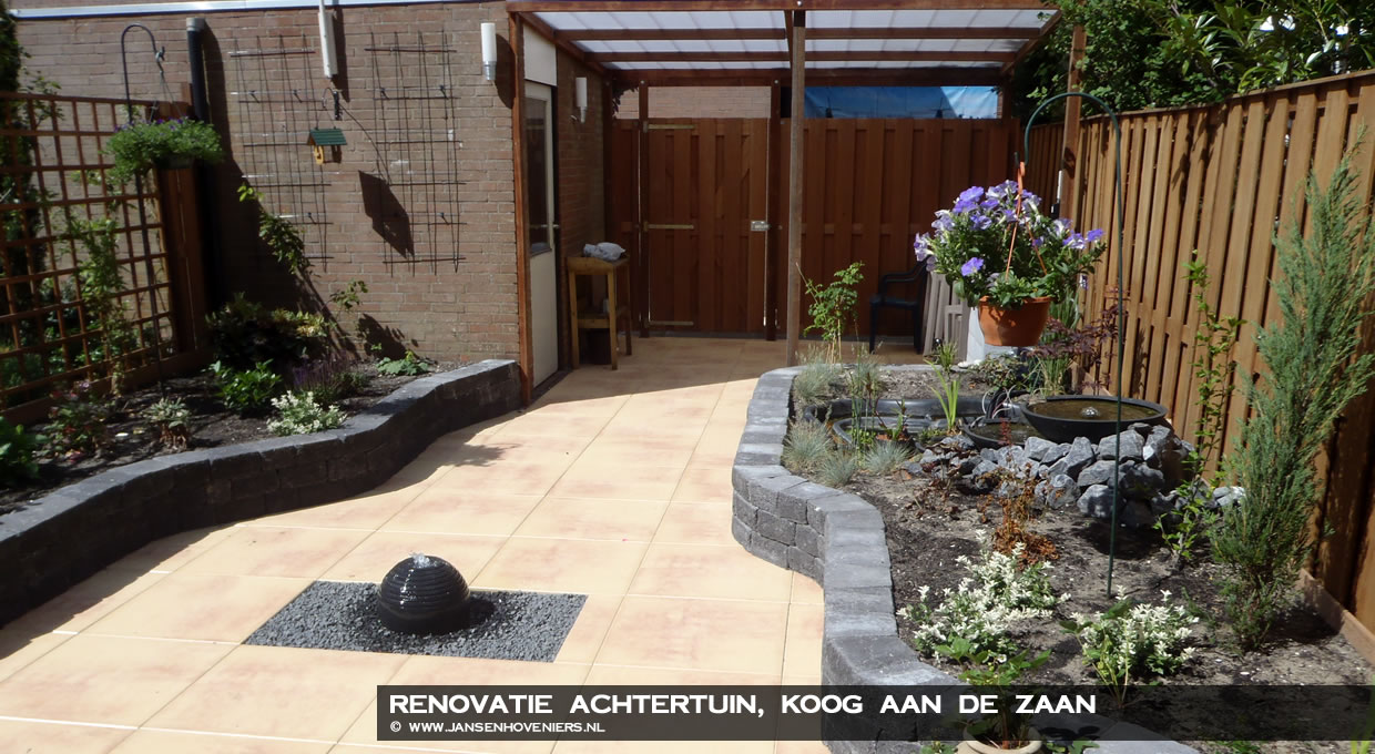 Renovatie achtertuin Koog aan de Zaan