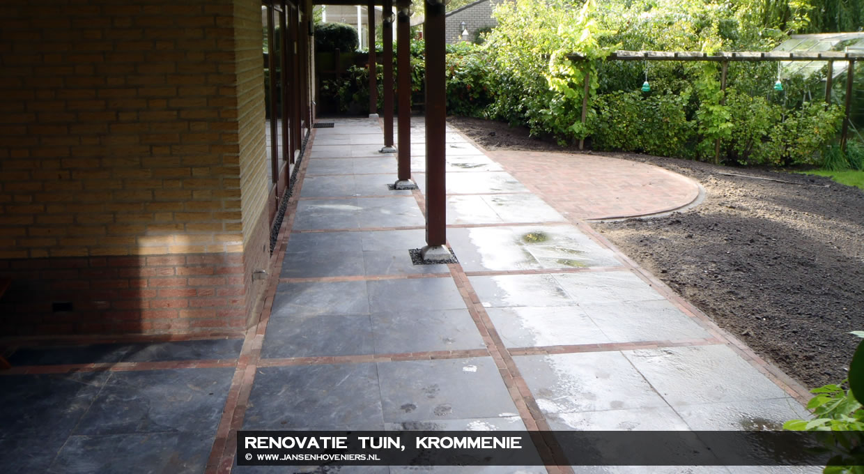 Renovatie achtertuin Krommenie
