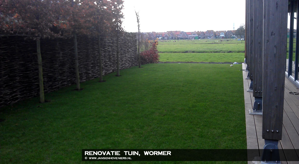 Renovatie tuin, Wormer
