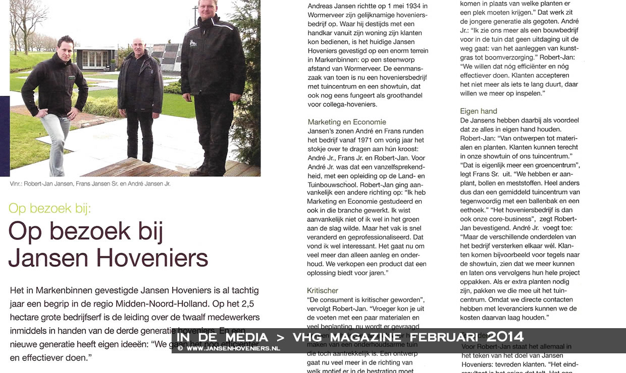 Op bezoek bij Jansen Hoveniers